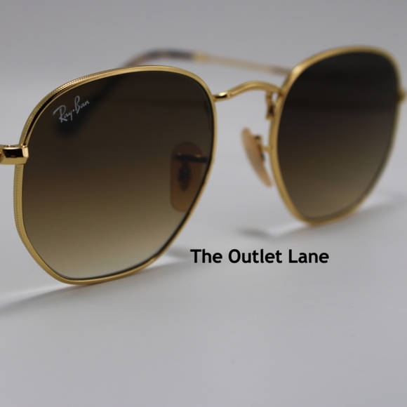 Model Display Ray-Ban Hexagonal Gradient Brown RB3548N - Picture 4 of 16